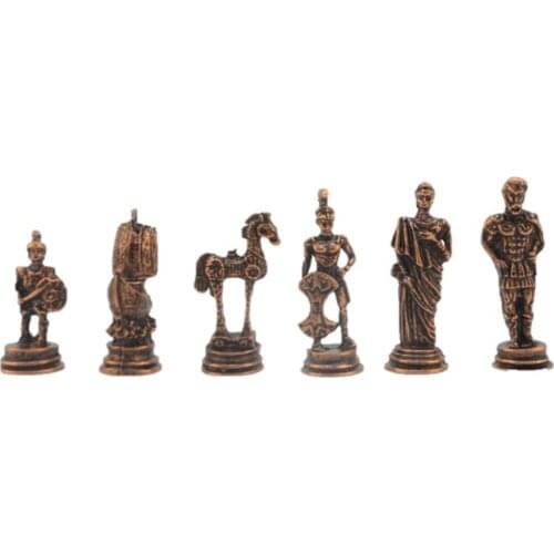 ONLY CHESS MOVE İSTEYENE) Gifthome, Small Metal, Antique, Trojan Figured Chessman