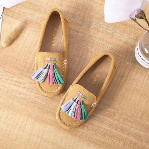 High Quality Girls' Loafe Shoes Leather 2021New Baby Single Shoes Soft Sole Childrens Shoes little boy spring and Autumn