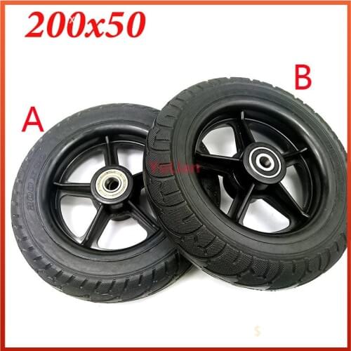 8 Inch Wheel Scooter Solid Tyres 200x50 Electric Wheel Hub Non-pneumatic Tires for Electric Scooter for Kugoo S1 S2 S3 C3