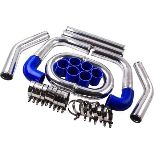 2.5" Universal Aluminum Intercooler Turbo Pipe Hose Piping brand New