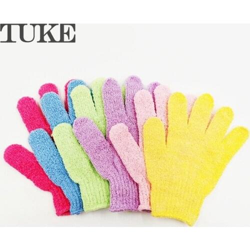Bath For Peeling Exfoliating Mitt Glove For Shower Scrub Gloves Resistance Body Massage Sponge Wash Skin Moisturizing SPA Foam