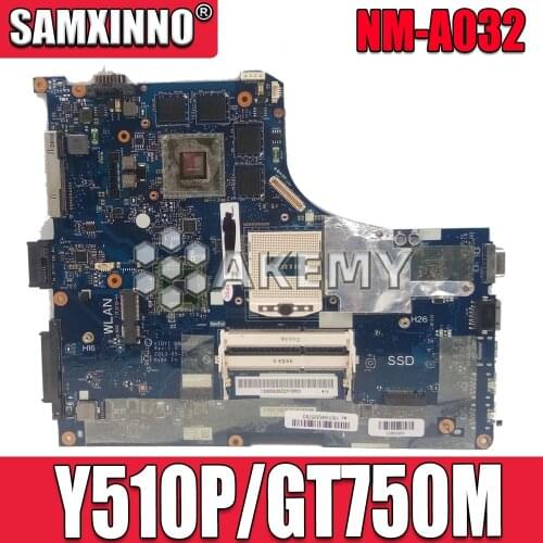 Y510P VIQY1 NM-A032 REV:1.0 Y510P laptop motherboard For Lenovo Y510P NM-A032 GT750 Support i7 Test motherboard