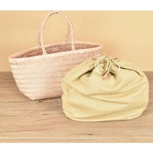 Womens Genuine 100% Leather Woven Shoulder Bag Cool Weaving Bucket Handbags French Casual Tote Purse Cowhide Cross Handle Bags