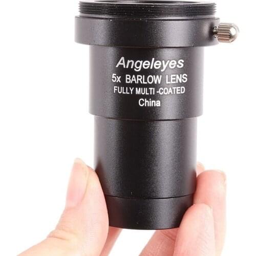 1.25" 5X HD Barlow Lens W/M42 Thread Fully Multi Coated Standard Astronomy Monocular Binoculars Telescope Eyepiece Accept T Ring