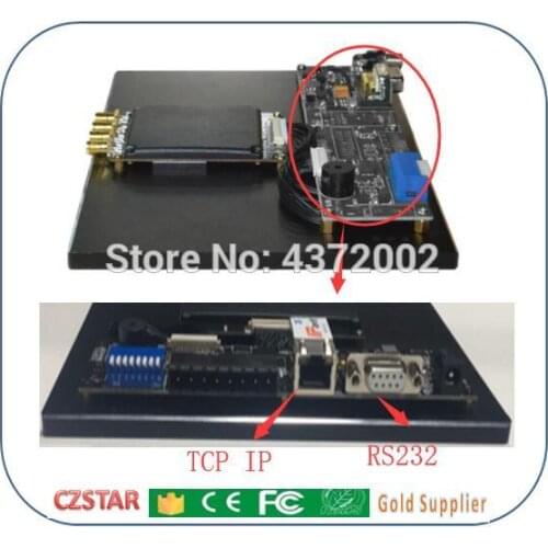 1-30m Long range passive 860-960Mhz integrated impinj r2000 fixed uhf rfid reader 30dBm TCP/IP Ethernet Serial port impinj chip