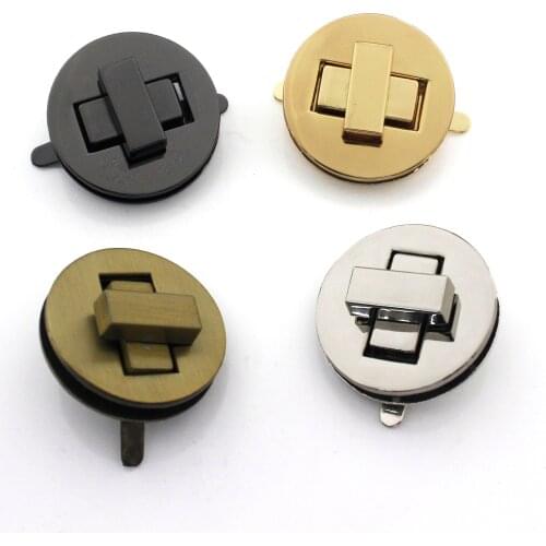 1pcs Metal Bag Turn Lock Twist Lock Clasp for Leather Craft Women Bag Handbag Shoulder Bag Purse DIY Hardware Accessories 35mm