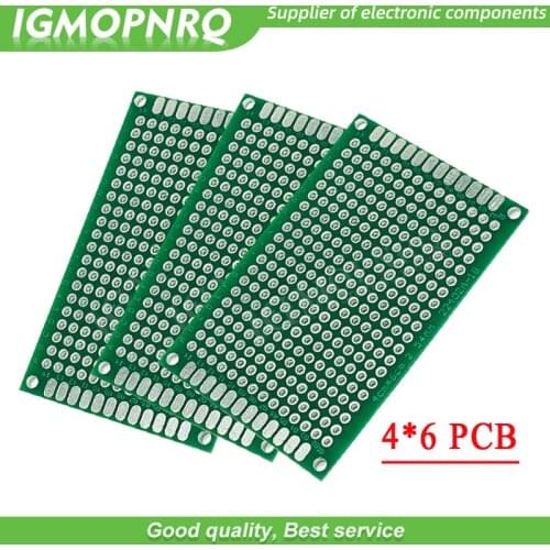 10pcs 4x6cm 4*6 Double Side Prototype 4x6 PCB diy Universal Printed Circuit Board
