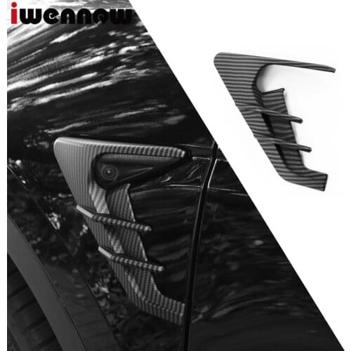 2PCS Shark Gill for Tesla Model 3 Y Car Camera Side Wing Panel Cover Spoiler Dust Decoration Modification Accessories 2021