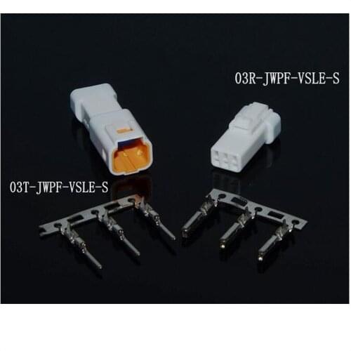 200SET 03R-JWPF-VSLE-S Male connector female connector 3 pin connector terminal Plugs socket Fuse box Wire harness Soft Jacket