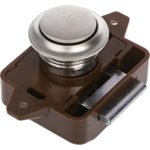 2019 New Camper Car Push Lock RV Caravan Boat Motor Home Cabinet Drawer Latch Button Locks For Furniture Hardware