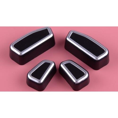 CITALL 4pcs ABS Interior Accessories Front Seat Adjust Switch Cover Trim fit for Jeep Cherokee Grand Cherokee Durango