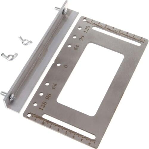 Cabinet Door Handle Artifact Auxiliary Punch Locator Template Wood Drilling Holes Guide Hardware With Degree Scale