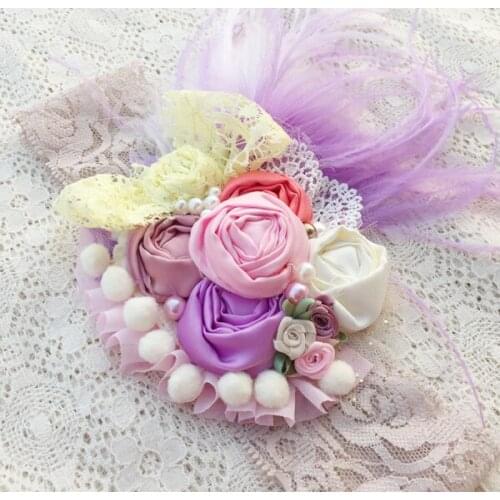 Free Shipping Flower Girl Headband Kids Hair Accessories Photo Prop