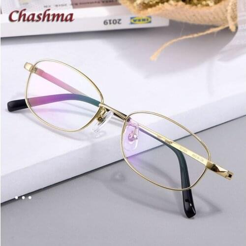 Chashma Men Pure Titanium Prescription Glasses Light Frame Optical Eyewear Spectacles Super Quality Frame Women