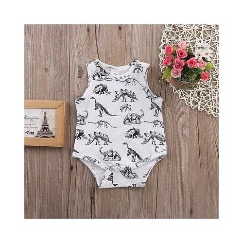 Kids Baby Girl Boy Clothes Dinosaurs Romper Jumpsuit Outfits Sunsuit Costume