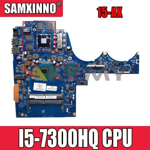 For HP TPN-Q913 15-AX239TX 15-AX DAG35GMB8D0 914775-001 I5-7300HQ 216-0896088 Notebook motherboard Mainboard full test 100% work