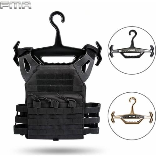 FMA Heavy Duty Tactical Hangers for Tactical Vest Durable Anti-skid Heavy Coat Hangers Airsoft Hunting Accessories TB1015-BK/DE