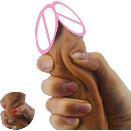 Hi-Q Silicone Realistic Anal Dildo with Suction Cup Super Soft Penis Cock Female Masturbator Artificial Vagina Dick Sex Product