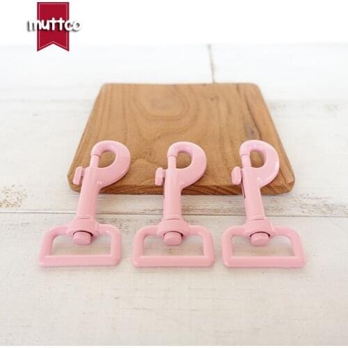 Metal pink dog Clasp Kirsite hook buckle hardware for 25mm webbing DIY Dog Leash parts top quality CPK-25P