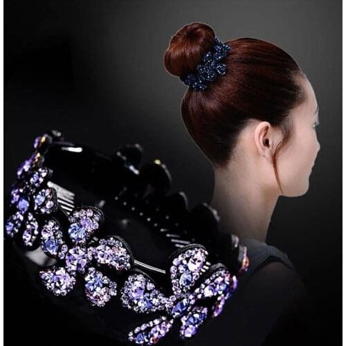 2021 Fashion Flower Hair Claws Hair Accessories For Women Girls Headwear Rhinestone Hairpin Bird Nest Floral Twist Hair Clip