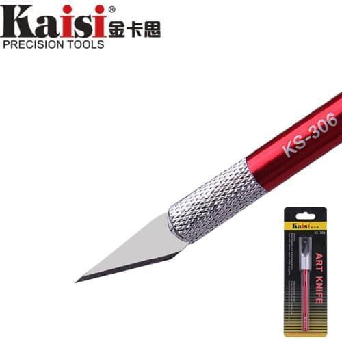 Kaisi KS-306 Precision Cutting Art Knife Chisel Cutter For Stenciling Etching Scrapbooking Carving Film Hand Repair Tools