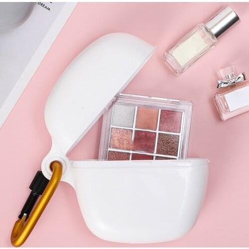 Portable Storage Box Cover Can Hang Small Object Sorting Box Cosmetics Medicine Travel Small Storage Box 2 Color