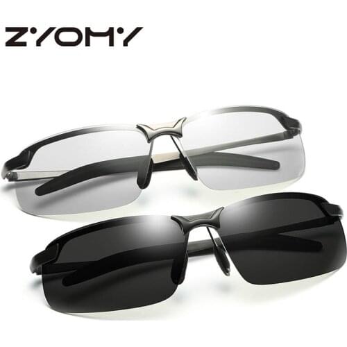 Q Polarized Photochromic Goggles Personal Eyewear Large Frame Fashion Sunglasses Unisex Brand Designer Glasses UV400 темные очки