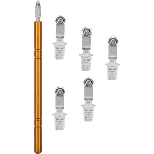 Eyebrow Microblading Pen Manual Eye Brow Pencil For Roller Pin Blades Needle