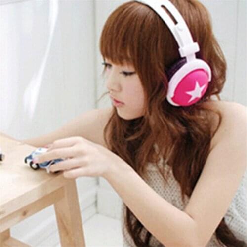 3.5mm Head Star Headphone Pattern StyleType Mega Bass Sports Earphone 1.2M Wired Headphone Headset -15