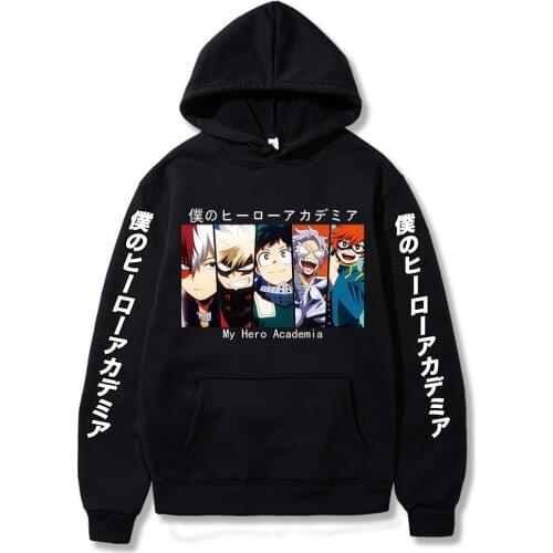 My Hero Academia Unisex Hoodies Japanese Anime Bakugou Katsuki Deku Printed Mens Hoodie Streetwear Casual Sweatshirts Harajuku