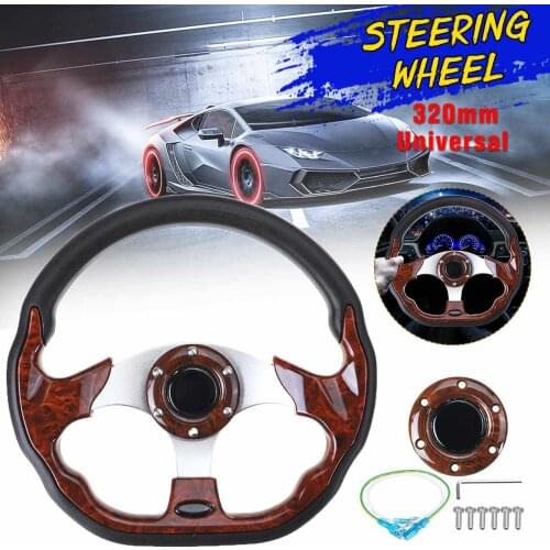 320mm Universal Car Racing Steering Wheel Aluminum Go-Kart Racing Sport Steering Wheel Auto Modification
