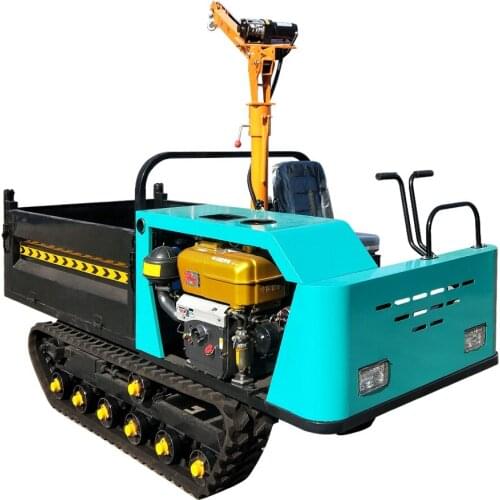 Mini Loader 1 .6Ton 2 Ton Small Track Crawler Self Loading Dumper with Lifting Crane