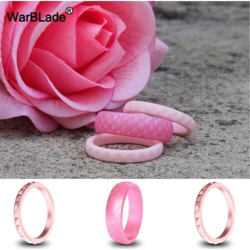 WBL 5.7mm Fish Scale Silicone Rings Food Grade FDA Silicone Finger Ring Hypoallergenic Flexible For Women Wedding Rubber Bands