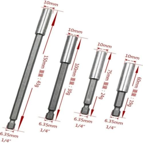 1/3PC 1/4 Inch Hex Bit Tip Holder Screwdriver Bit Extension Bar screwdriver lengthening shank nail screw driver drill bit holder