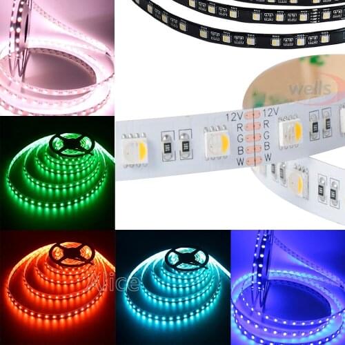 5M/lot 5050 SMD RGBW/RGBWW LED Strip light;4 color in 1 led chip;60Leds/m 300leds Waterproof IP30/65/IP67 flexible DC12V 24V