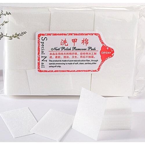 900pcs High Quality Makeup hard Cotton Nail Polish Remover Towel Disposable Hard/Soft Cotton Cloth Nails Pads Paper gj0202