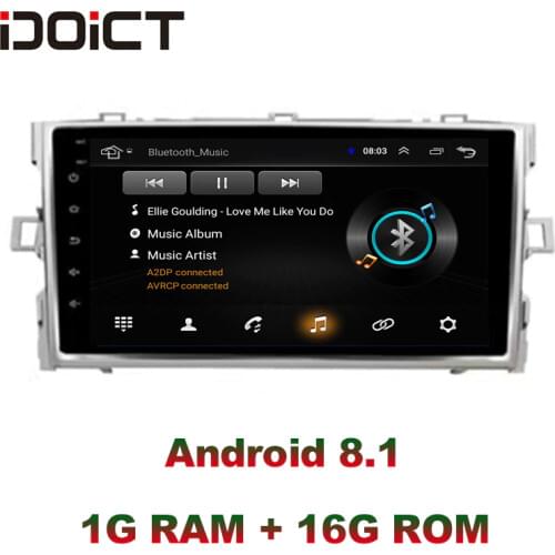 IDOICT Android 8.1 Car DVD Player GPS Navigation Multimedia For Toyota Verso EZ Radio car stereo