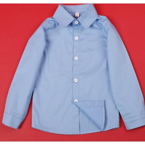 Boys Girls long sleeve Shirt School Boys Dress Shirts Children Formal Blouse Kids boys birthday Formal Clothing