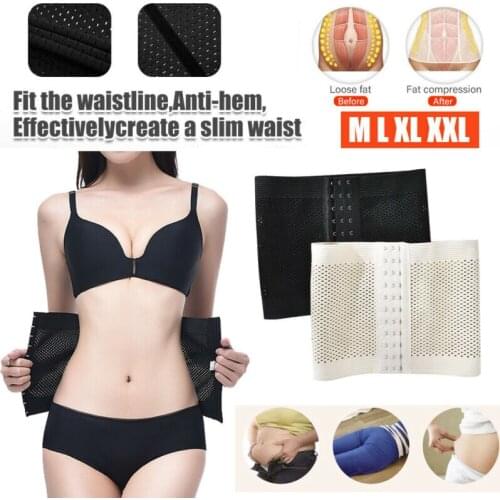 Women Waist Shapewear Trainer Cincher Underbust Corset Belt Slim Body Shaper Elastic Soft Breathable Women Shapers Waist Cincher