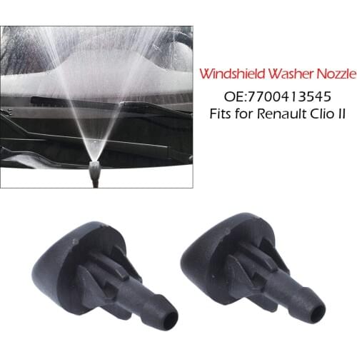 New 2PCS Front Windsheild Wiper Nozzle Washer Jet For Renault Clio II 7700413545