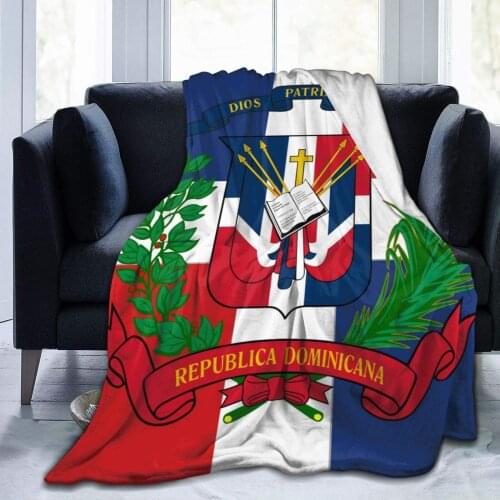 Novelty Throw Blanket Super Soft Throw Blanket for Bed, Couch, Living Room, Home, Sofa, Office All Season Dominican Republic