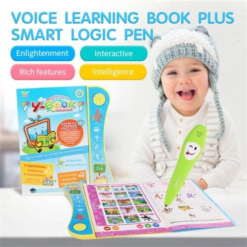 Childrens English Learning Electronic Book with Smart Pen Early Educational Book Smart Talking Book For Kid Puzzle Learning Toy