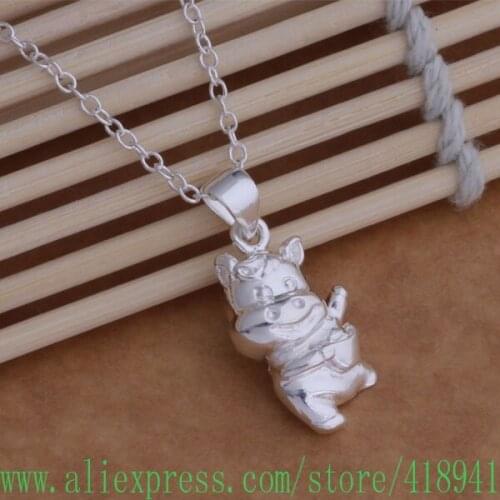 Silver Plated Necklace Silver Plated fashion jewelry pendant /axtajpaa aeoaivva AN017