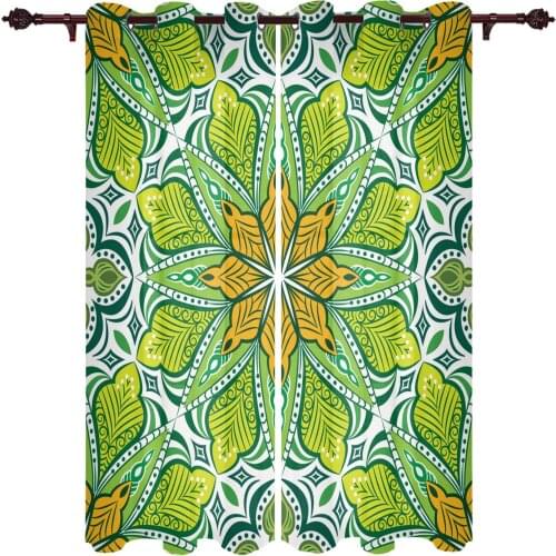 Modern Curtains Geometric Pattern Baby Room Bedroom Creative Window Curtains Kitchen Living Room Terrace Valance Curtains