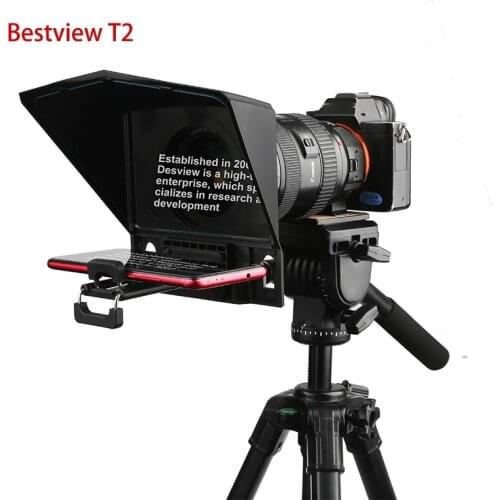 Bestview T2 Teleprompter for 8 inch Tablet iPad Phones Prompter Outdoor Interview Speech DSLR Reader prompteur Tablet