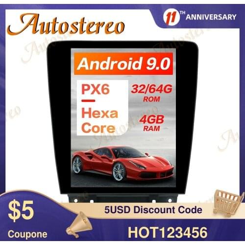 Tesla Style Android 9.0 4G SIM WIFI Car GPS Navigation For Ford Mustang 2010-2014 Stereo Head Unit Multimedia Player Auto Radio