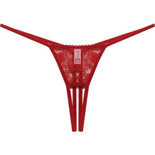 XS S M L XL XXL XXXL Size Black Red Color Crotchless Open Crotch Lace G String Thongs Sexy Lingerie underwear For Women Ladies