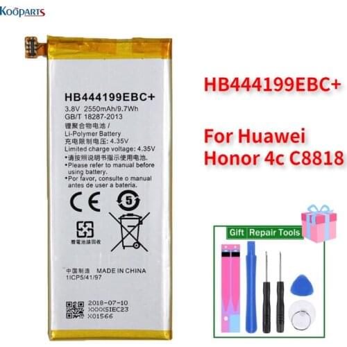 HB444199EBC+ Battery Replacement For Huawei Honor 4C C8818 original core quality 2550mAh with free tools