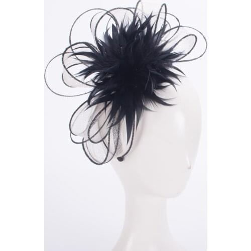 Womens Kentucky Derby Sinamay Fascinators Wedding Church Racing Hats Headband Headpiece T473