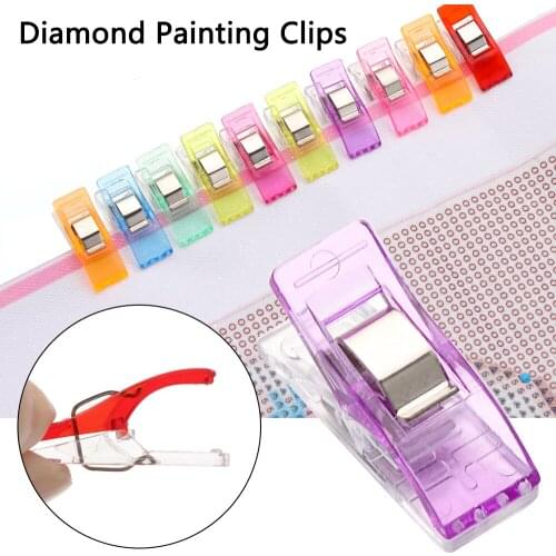 10PCS 5D Diamond Painting Clips Keep Painting Canvas Steady Fabric Blinder Clips Patchwork Clip DIY Craft Cross Stitch Accessory